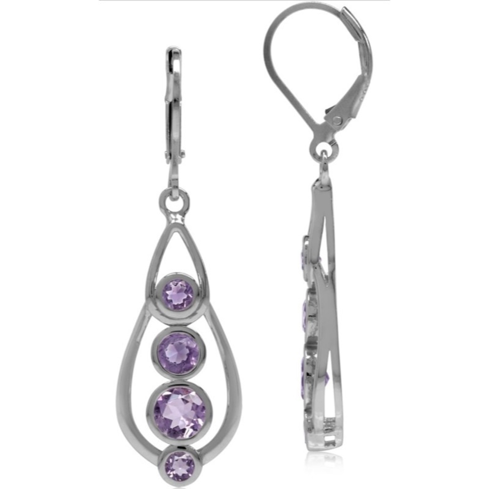 Amethyst 925 earrings